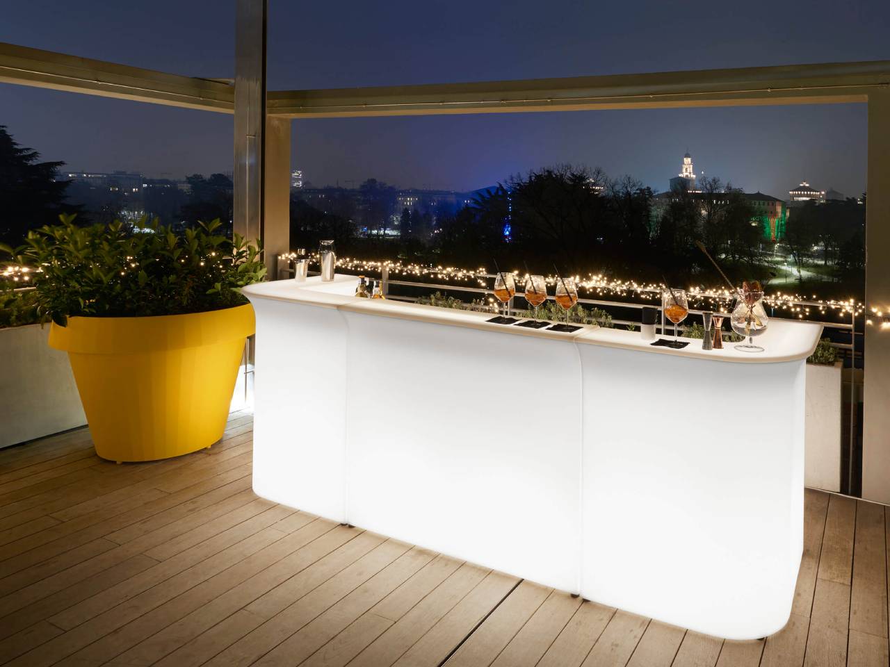 LMD2677SV Bancone luminoso Break line terrazza
